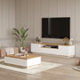 Hanah Home Conjunto de Muebles de Salón Fr17-Aw Pino Atlántico y Blanco